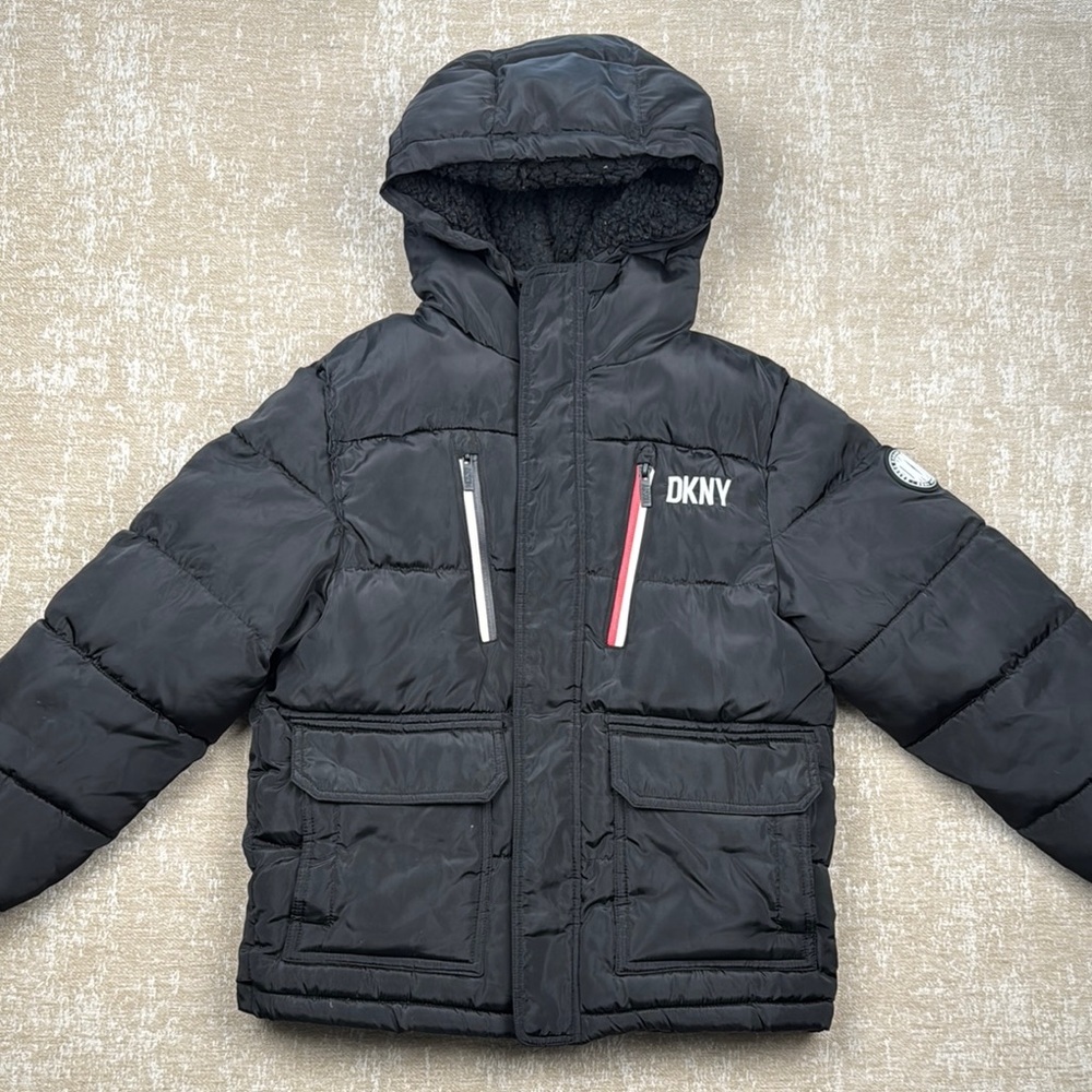 DKNY Kids Black Puffer Jacket